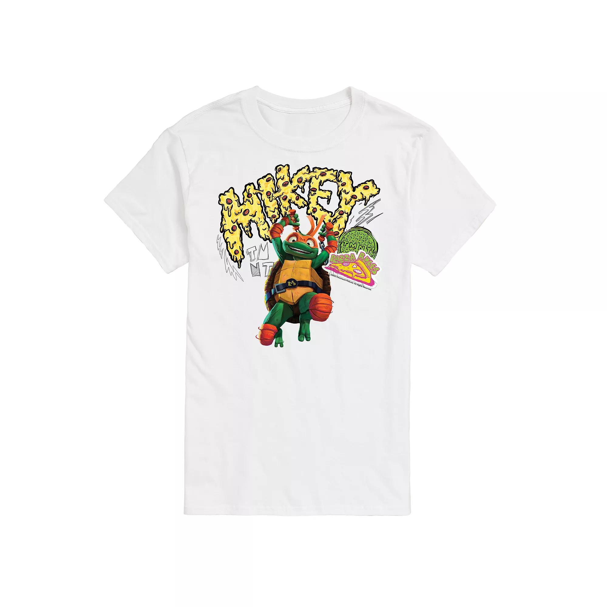 Men's Teenage Mutant Ninja Turtles Mutant Mayhem Mikey Pizza Time Graphic Tee,  Product Image