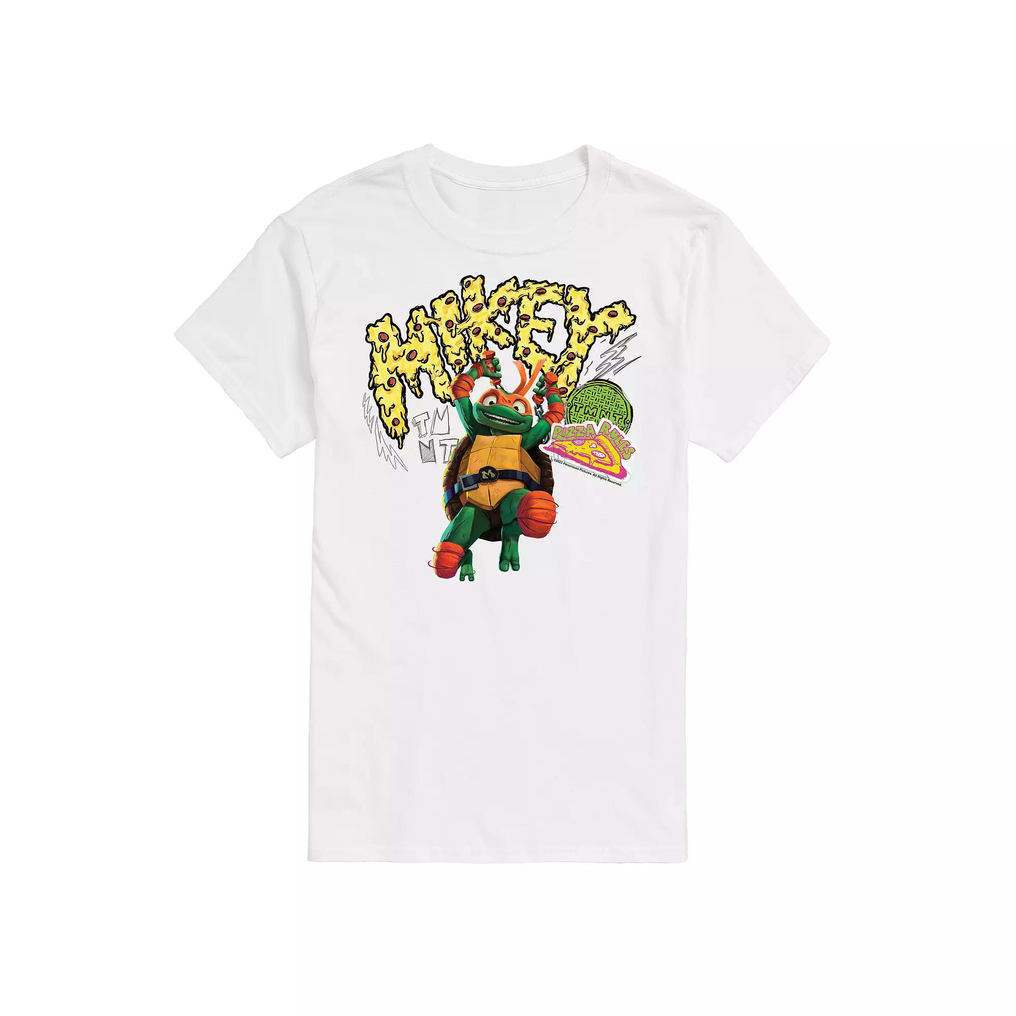 Men's Teenage Mutant Ninja Turtles Mutant Mayhem Mikey Pizza Time Graphic Tee,  Product Image