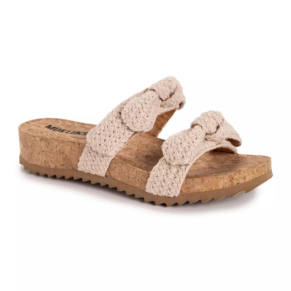 MUK LUKS Womens Posie Adjustable Slide Sandals Product Image