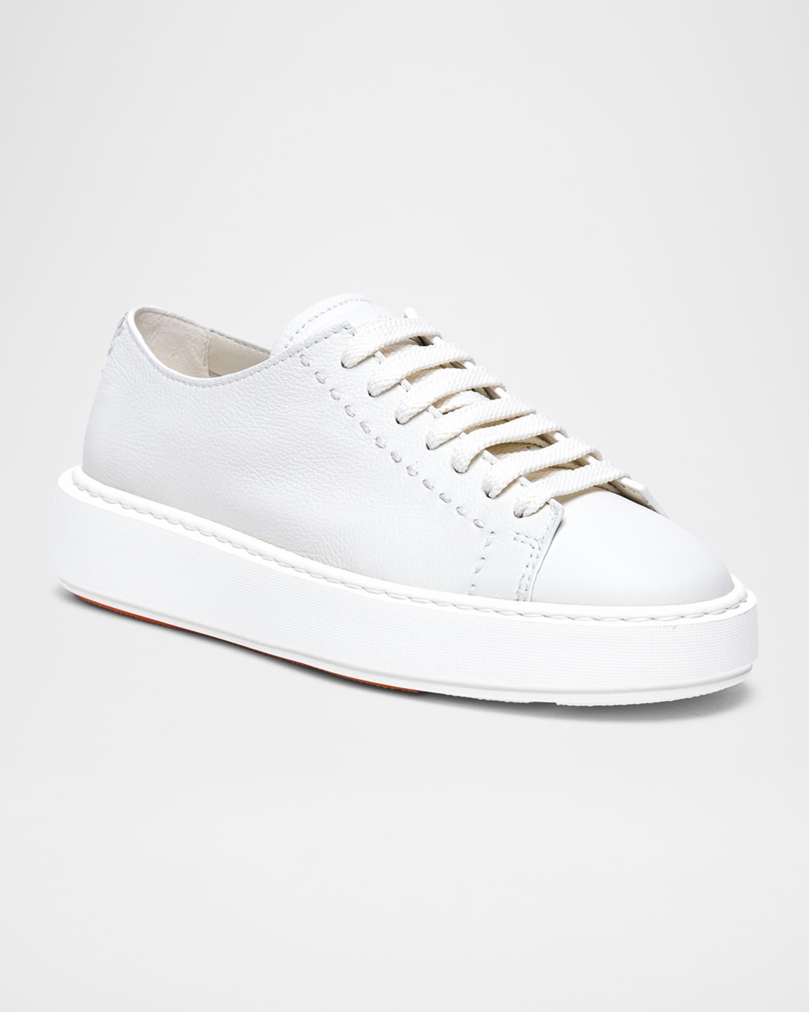 Clean Low-Top Leather Sneakers Product Image