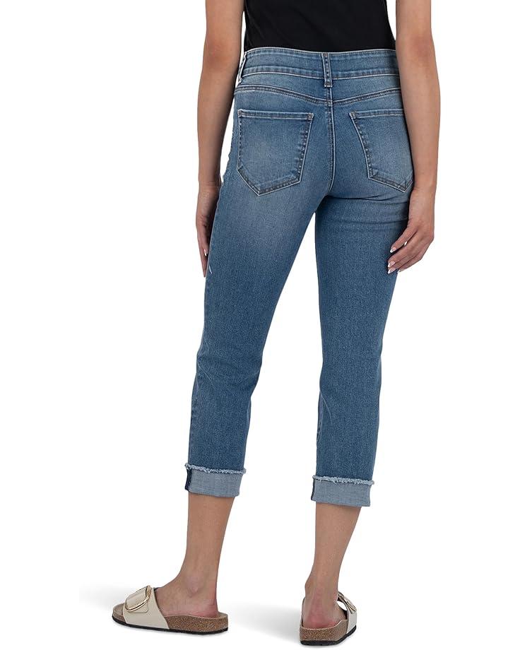 Amy Crop Straight Leg Roll Up With Raw Hem Product Image