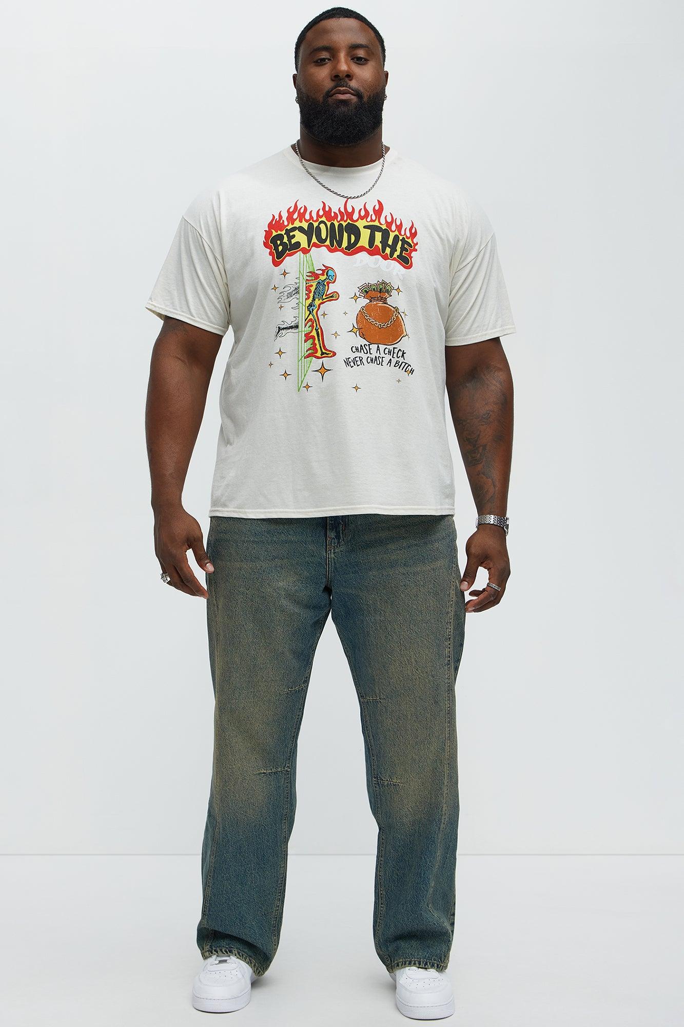 Beyond The Flames Short Sleeve Tee - Cream Product Image
