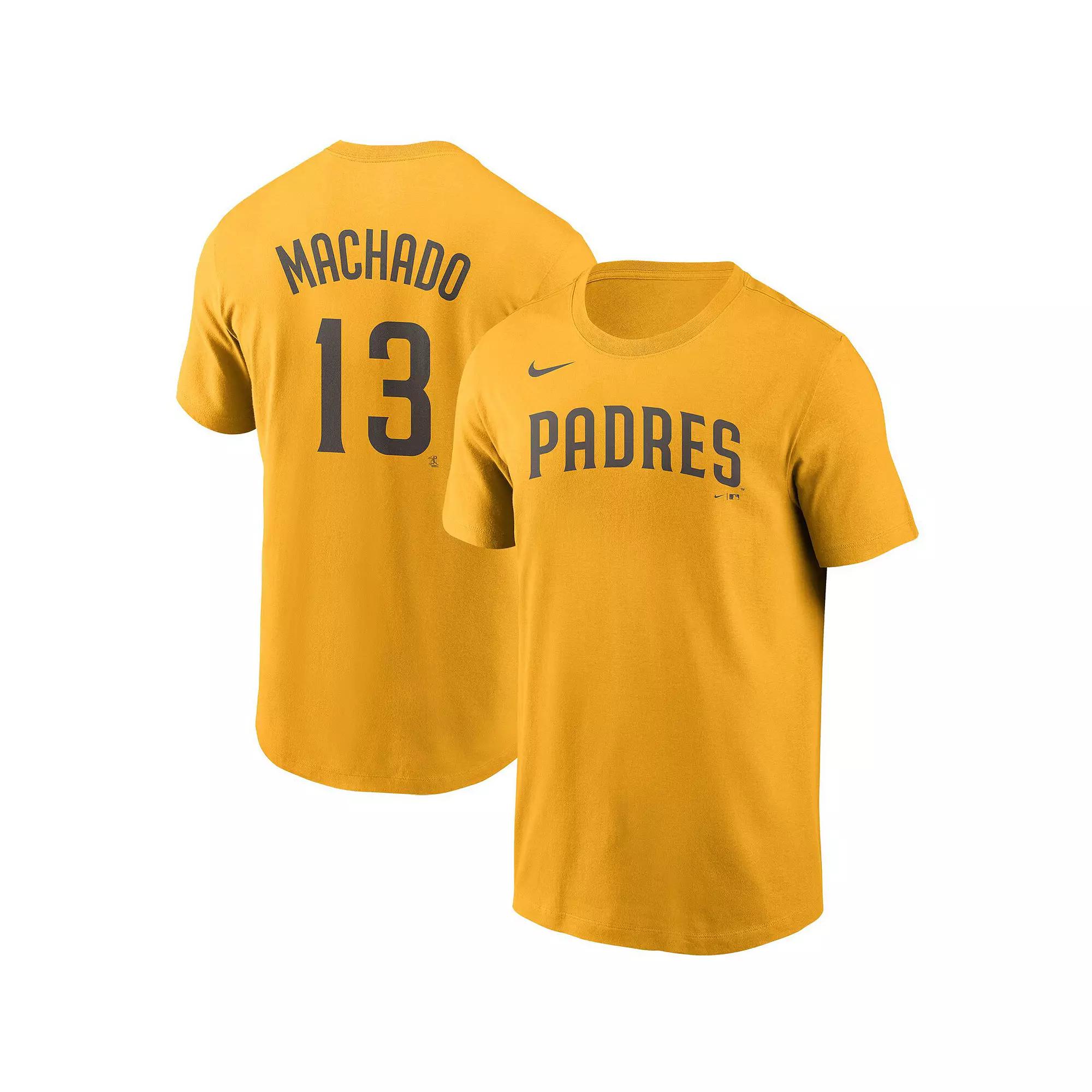 Mens Nike Manny Machado San Diego Padres Name & Number T-Shirt Product Image