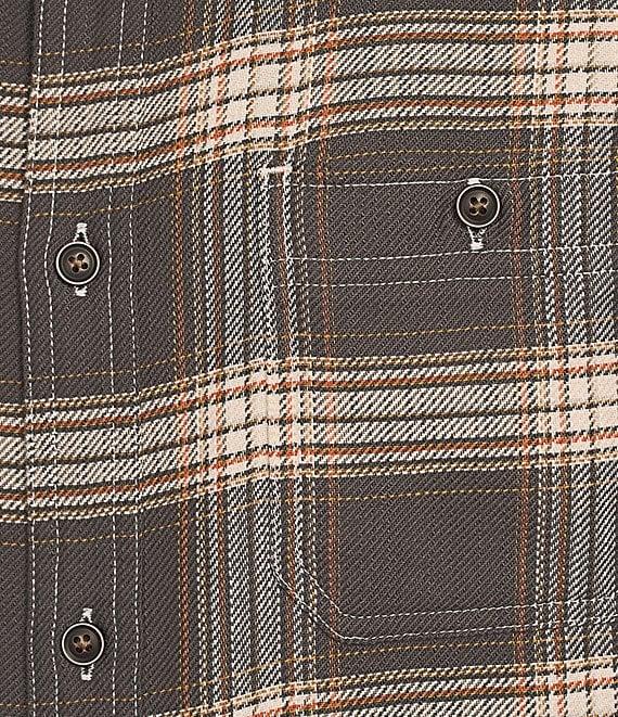 Rowm Long Sleeve 2 Pocket Slub Medium Plaid Button Down Sport Shirt Product Image