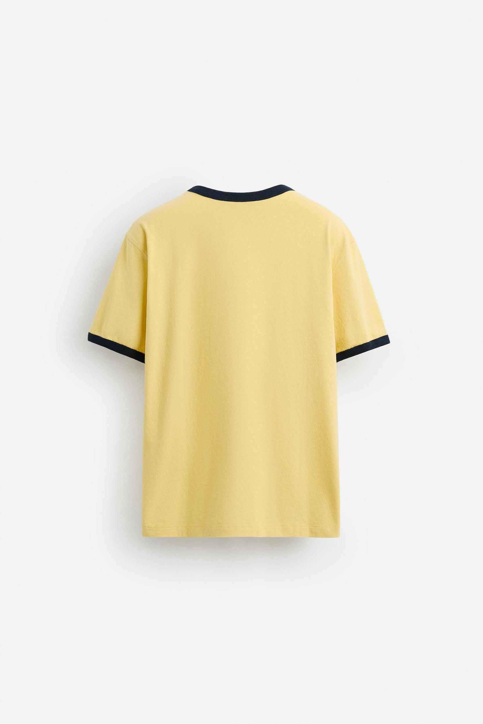 WASHED RIB EMBROIDERED T-SHIRT Product Image