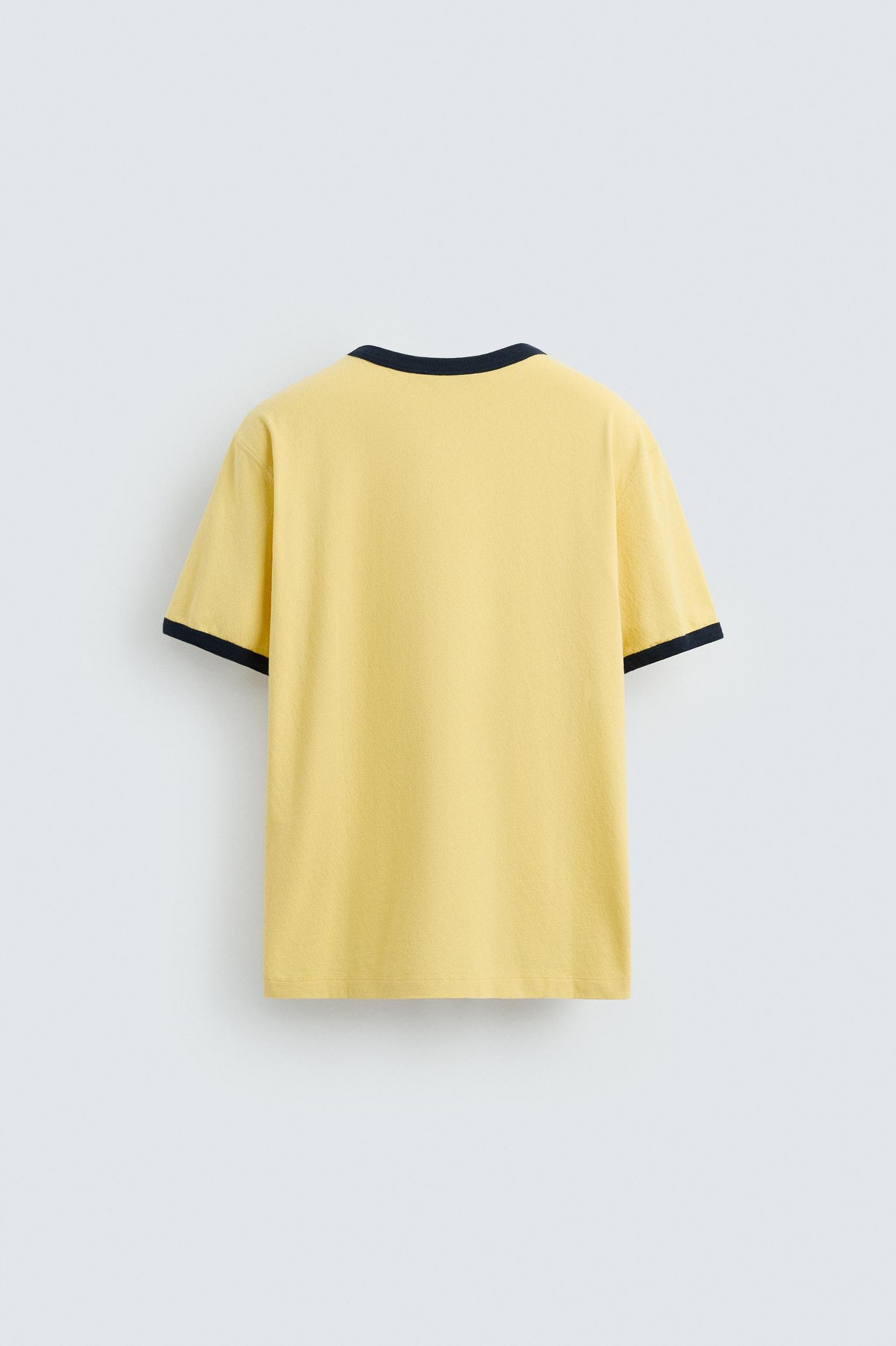 WASHED RIB EMBROIDERED T-SHIRT Product Image