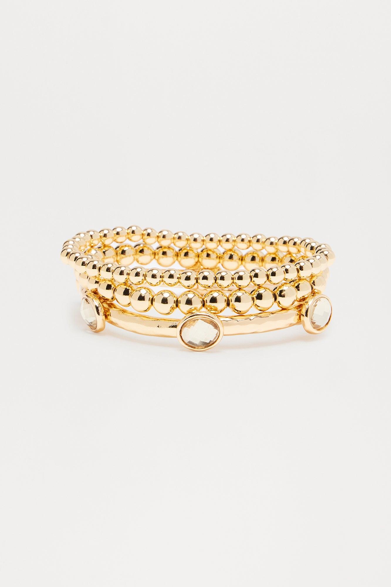 In Control 3 Piece Bracelet Set - Gold Product Image