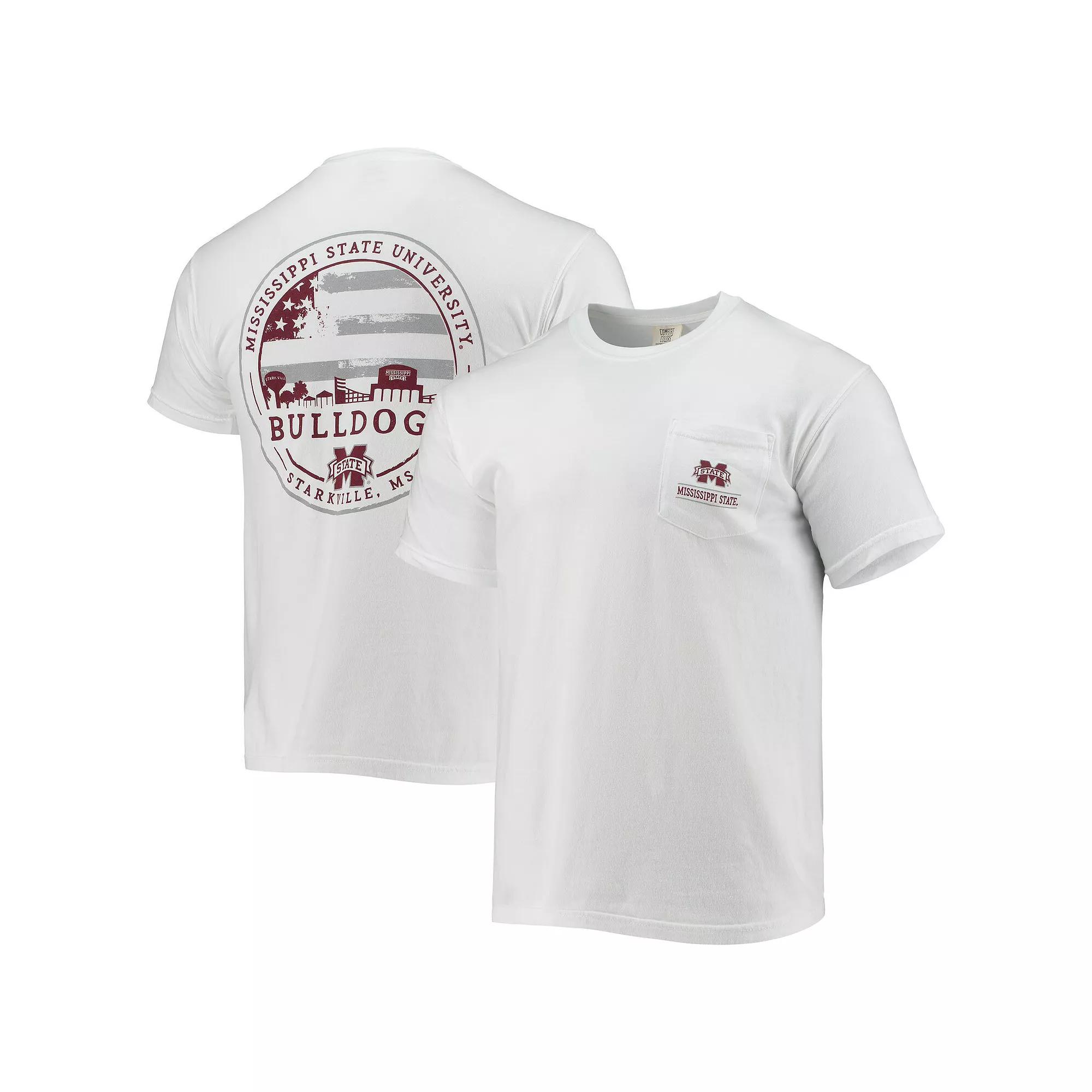 Men's White Mississippi State Bulldogs Campus Americana T-Shirt, Size: 3XL, Mst White Product Image