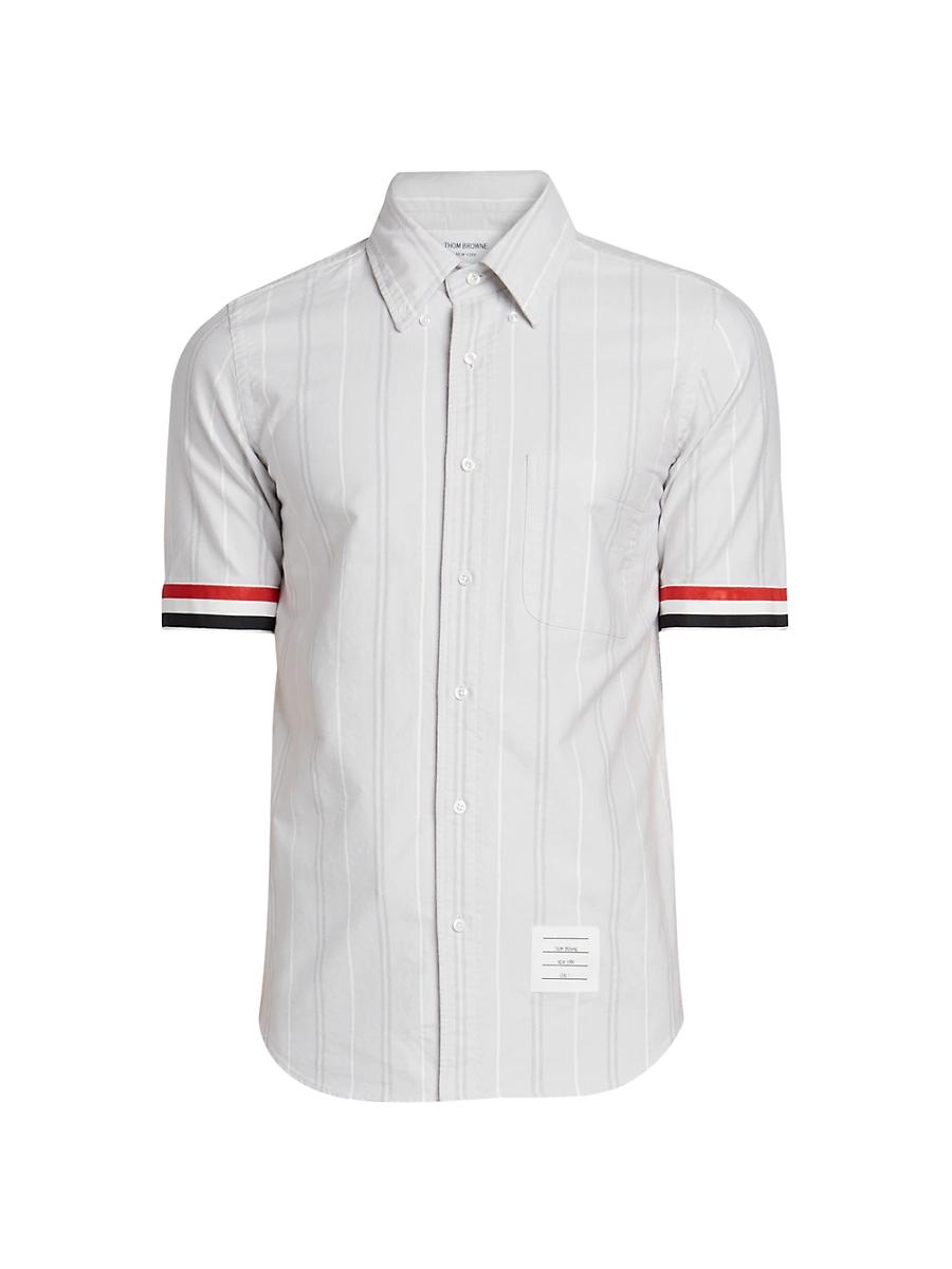 Mens Striped Cotton Shirt Product Image