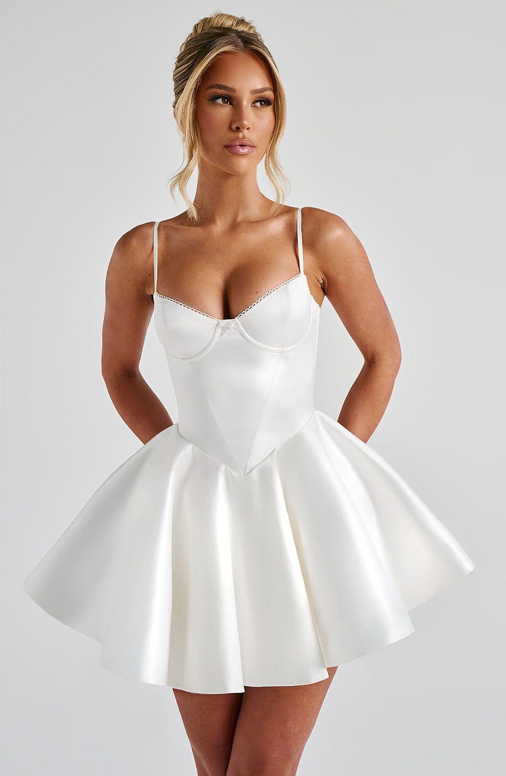 Poppy Mini Dress - Ivory Product Image