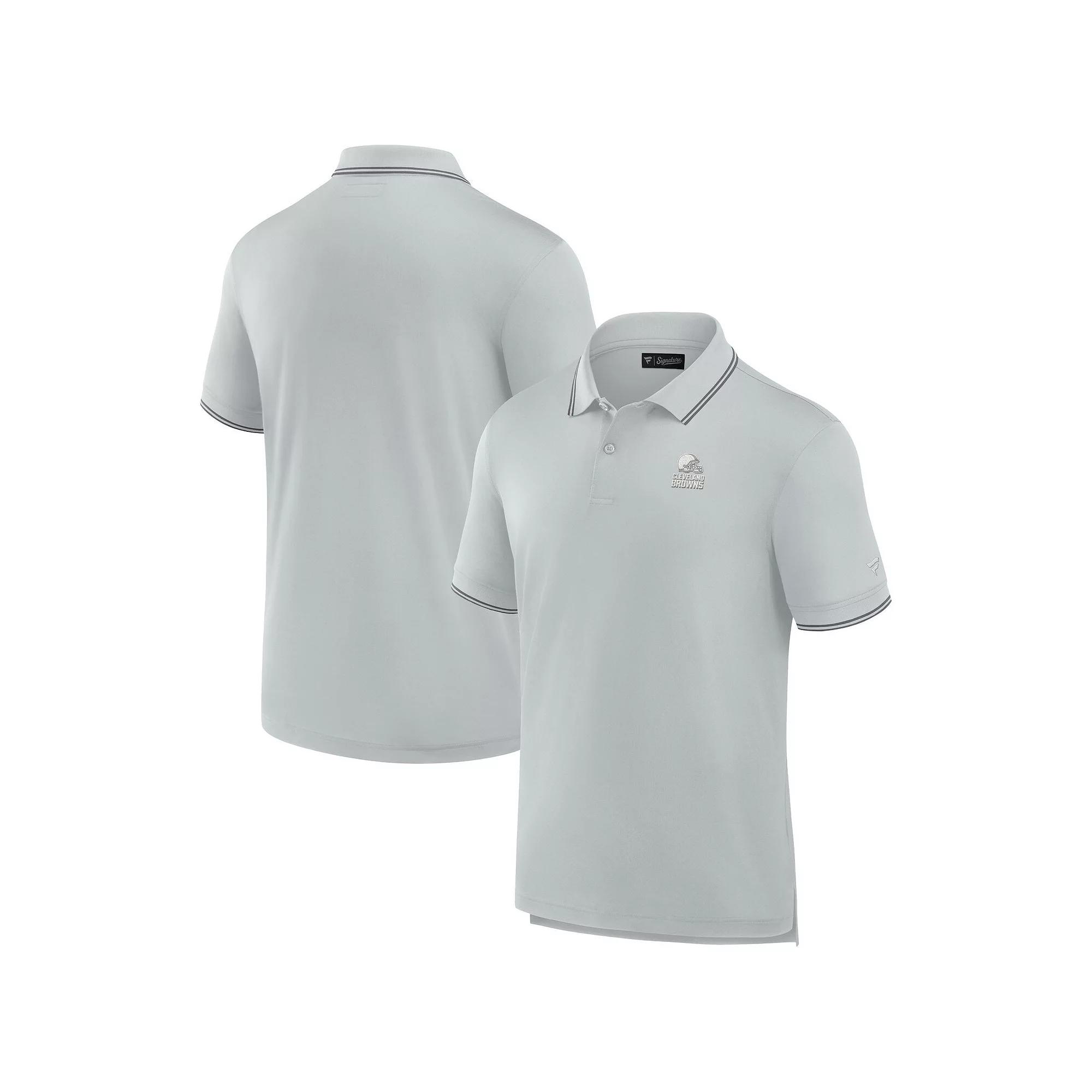 Men's Fanatics Signature Gray Los Angeles Rams Pique Polo Shirt,  Product Image