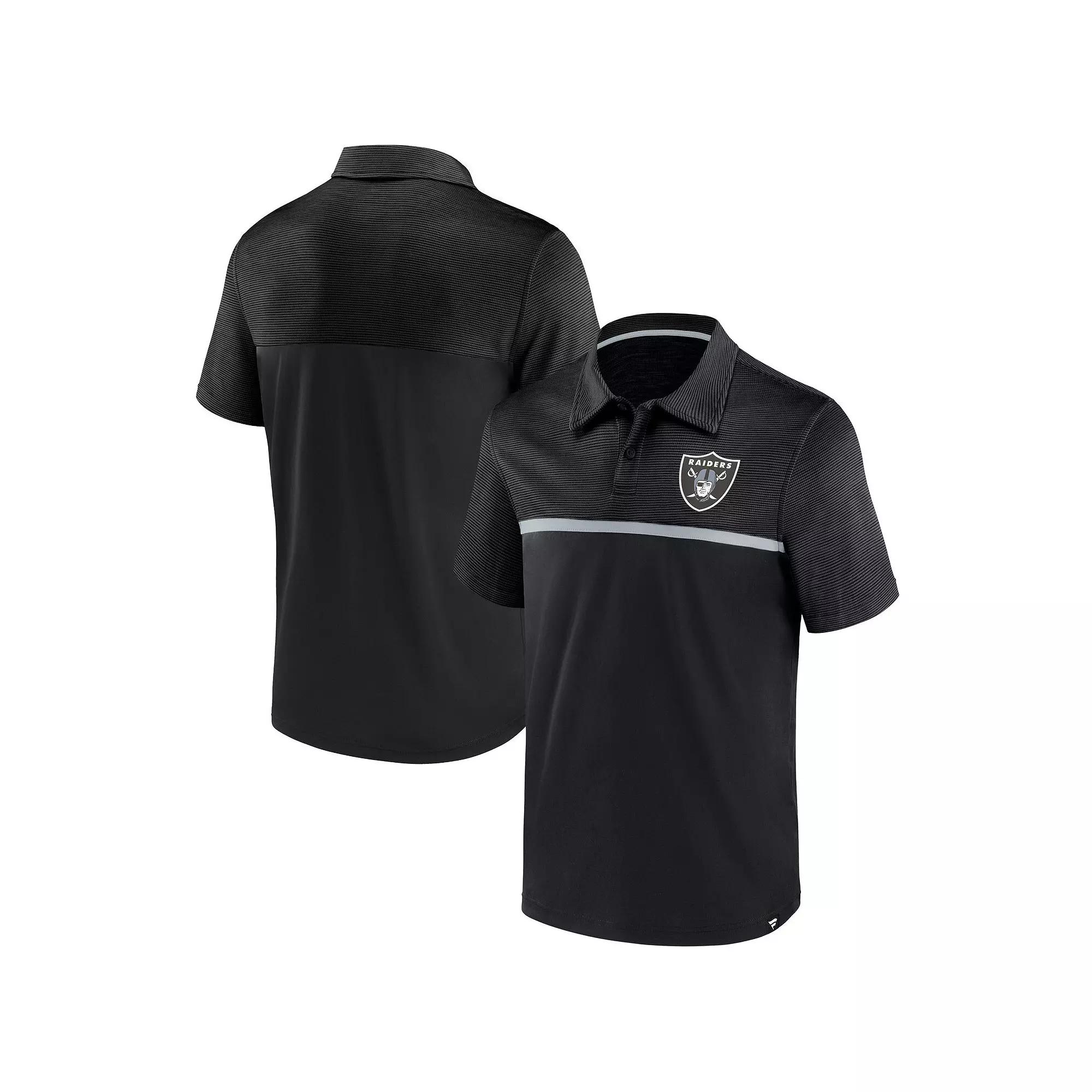 Men's Fanatics Branded Black Las Vegas Raiders Primary Polo, Size: Small, Lvr Black Product Image