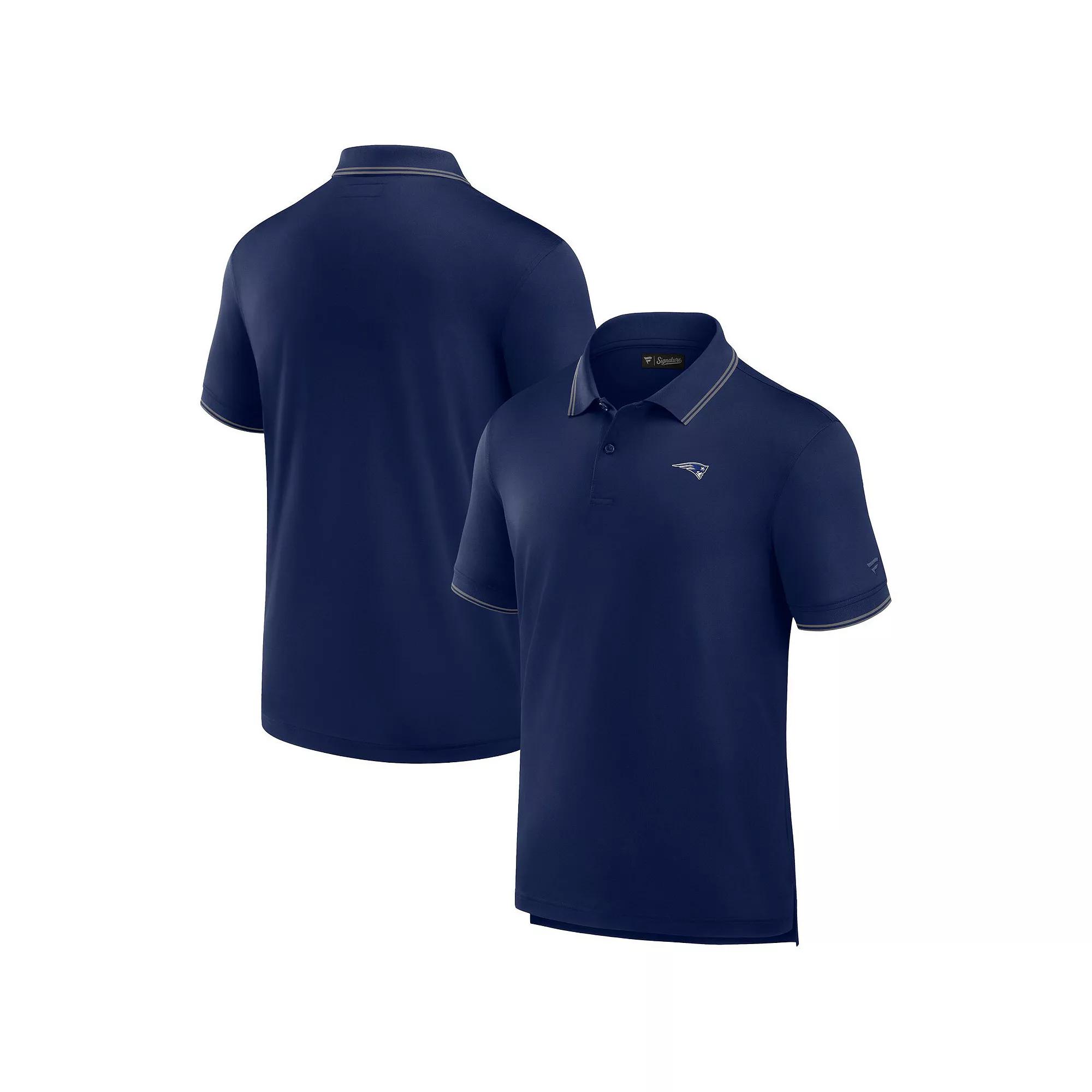 Men's Fanatics Signature Navy Chicago Bears Pique Polo Shirt,  Product Image