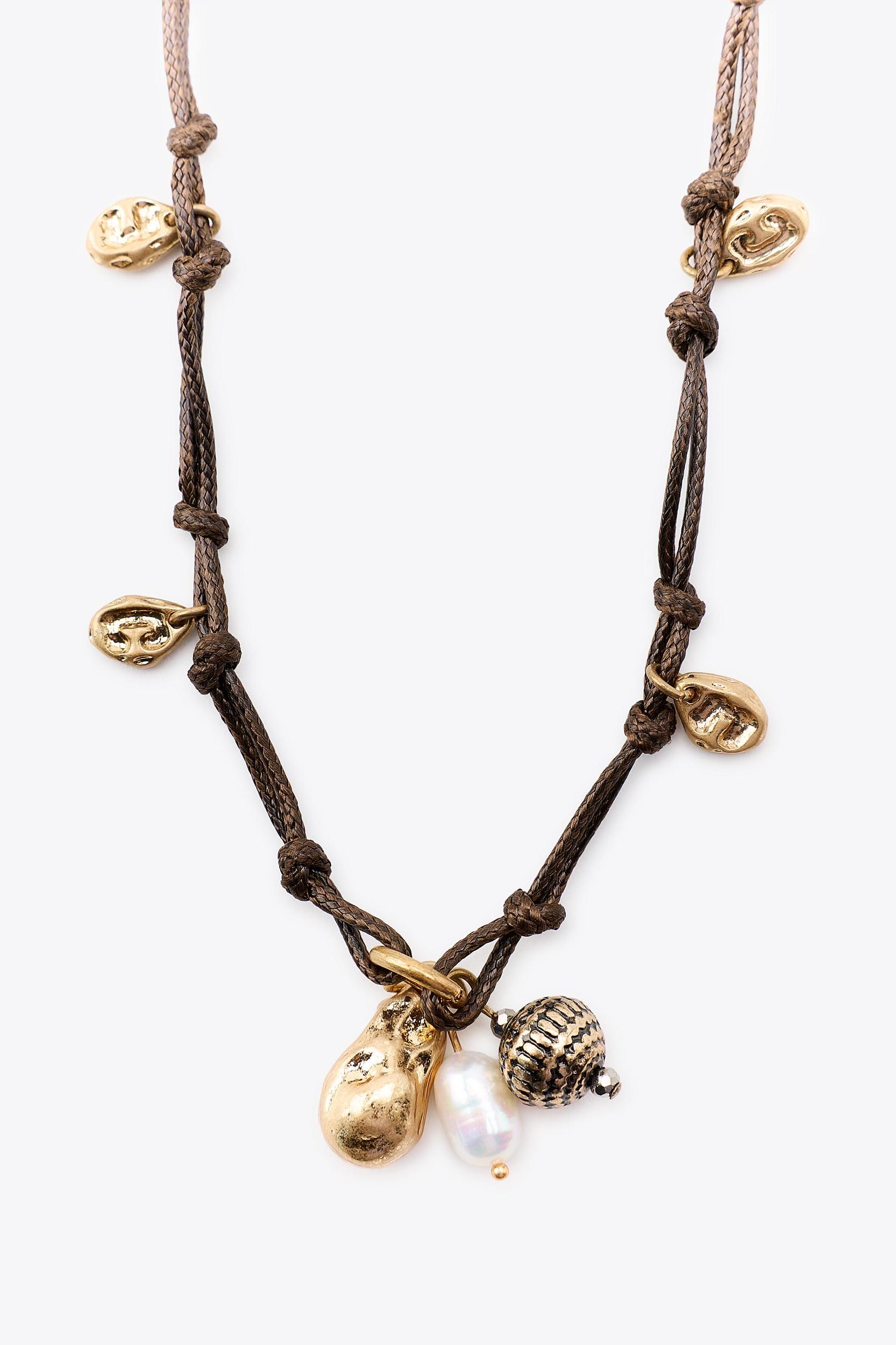 3-PACK OF CORD, COIN AND CHARM NECKLACES Product Image