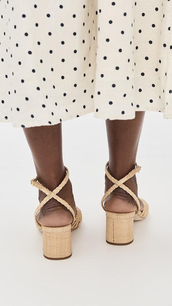 Loeffler Randall Riya Braided Mignon Knot Mid-Heel Sandals | Shopbop Product Image