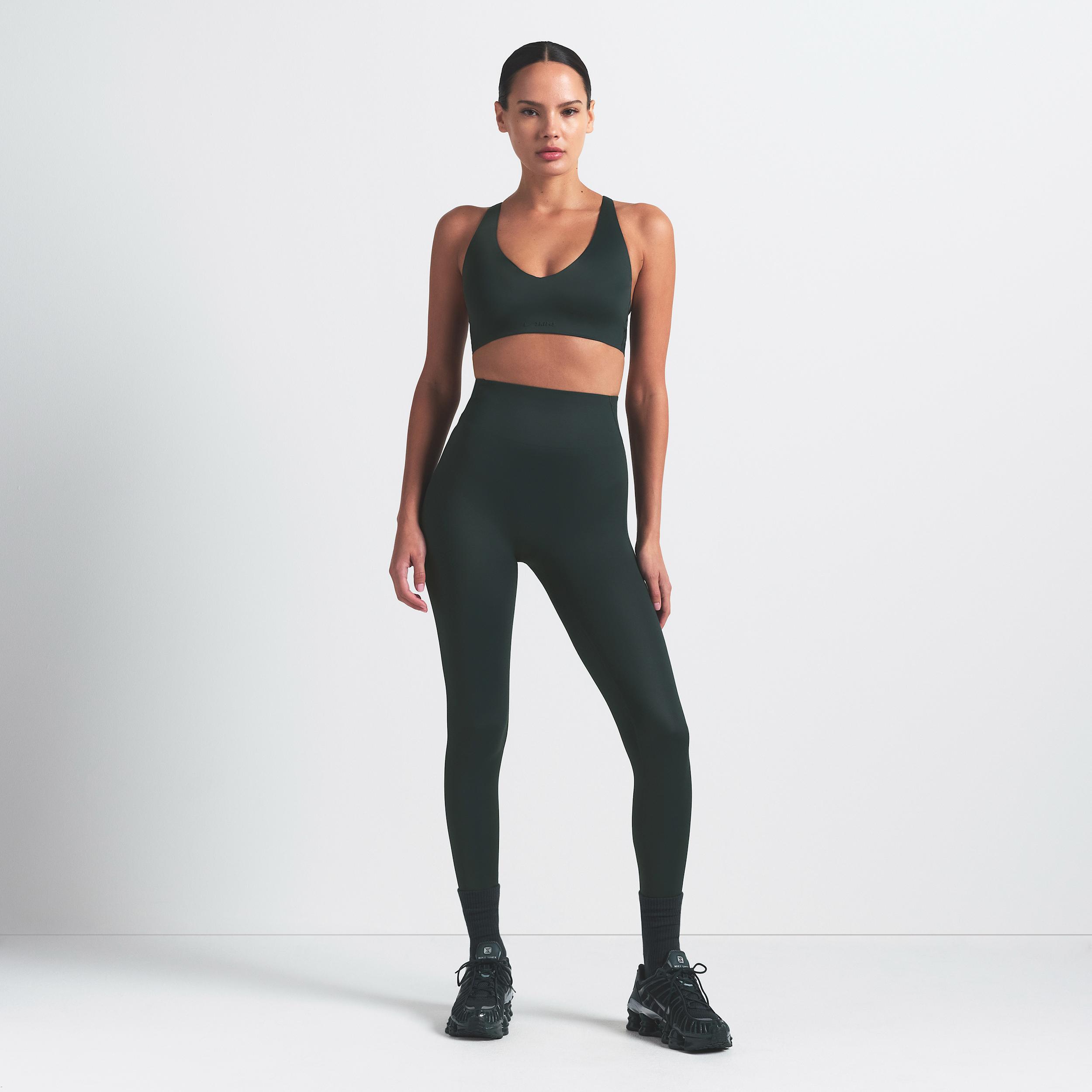 Nike Womens SKIMS Shine V-Neck Tank Top | SLSLS8621W-DKT Product Image