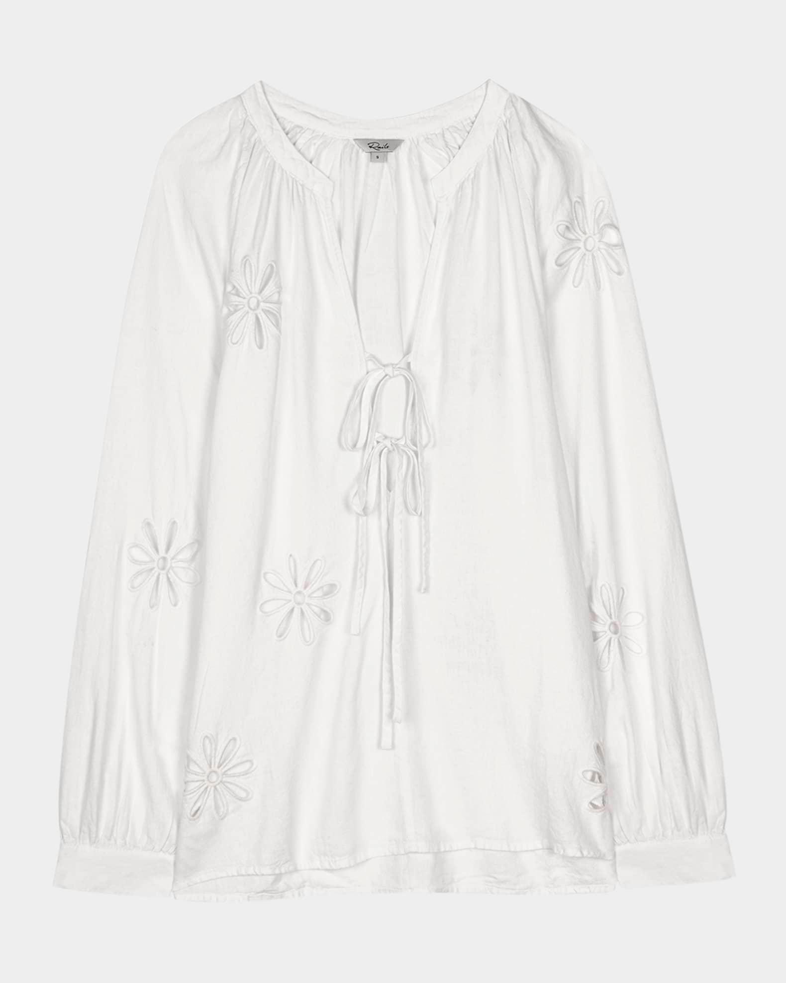 Brielle Eyelet Linen Blouse Product Image