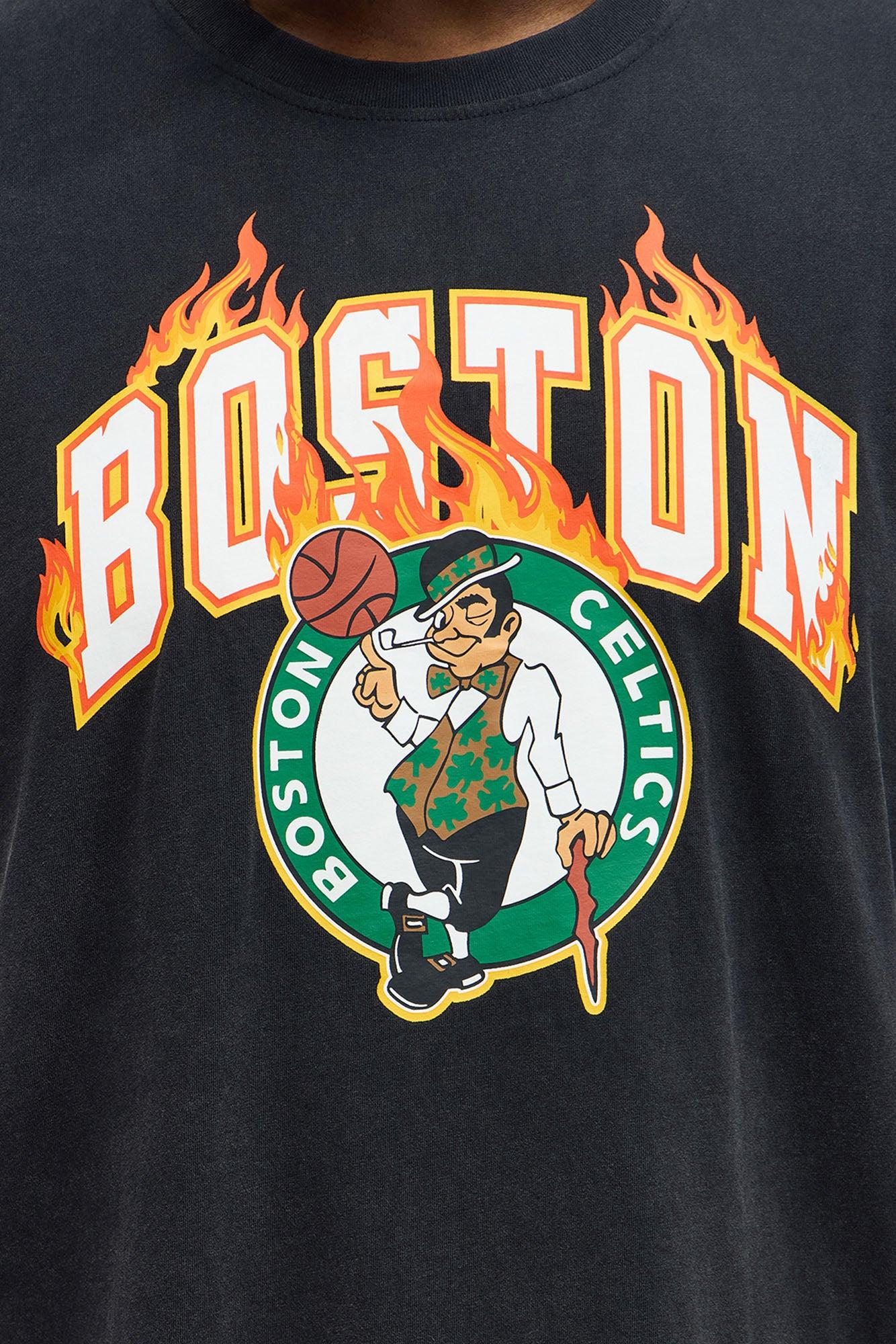 Celtics Slam Jam Oversized Short Sleeve Tee - Black Male Product Image