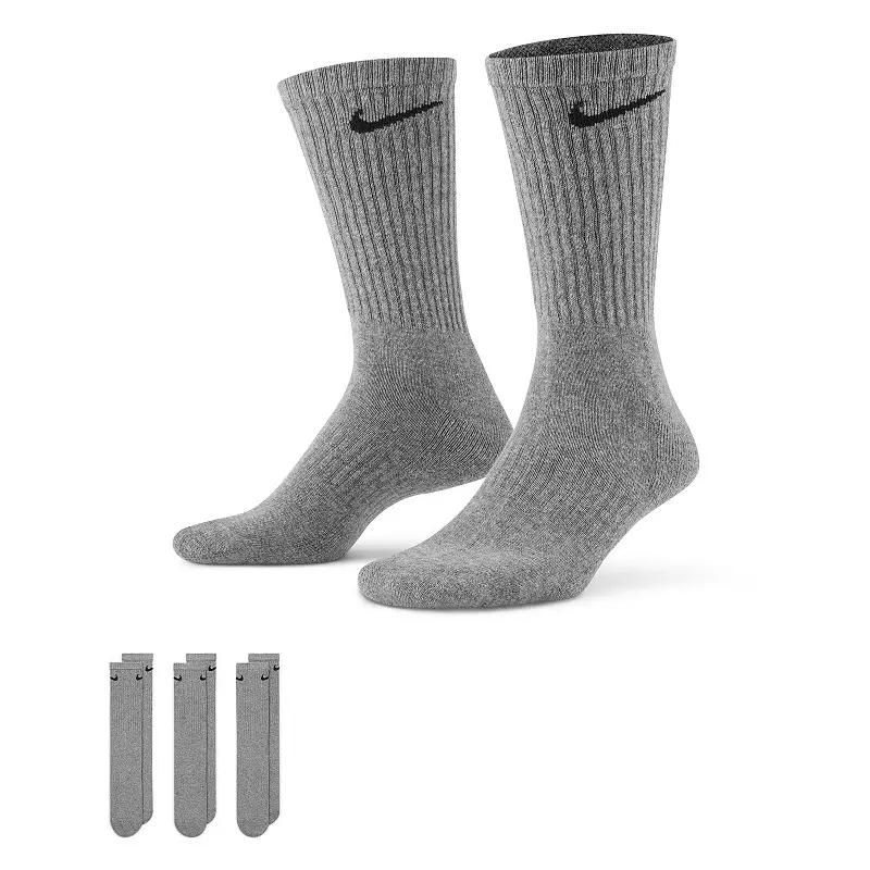 Women's Nike Everyday Cushioned Training Crew Socks 3-Pack,  Product Image