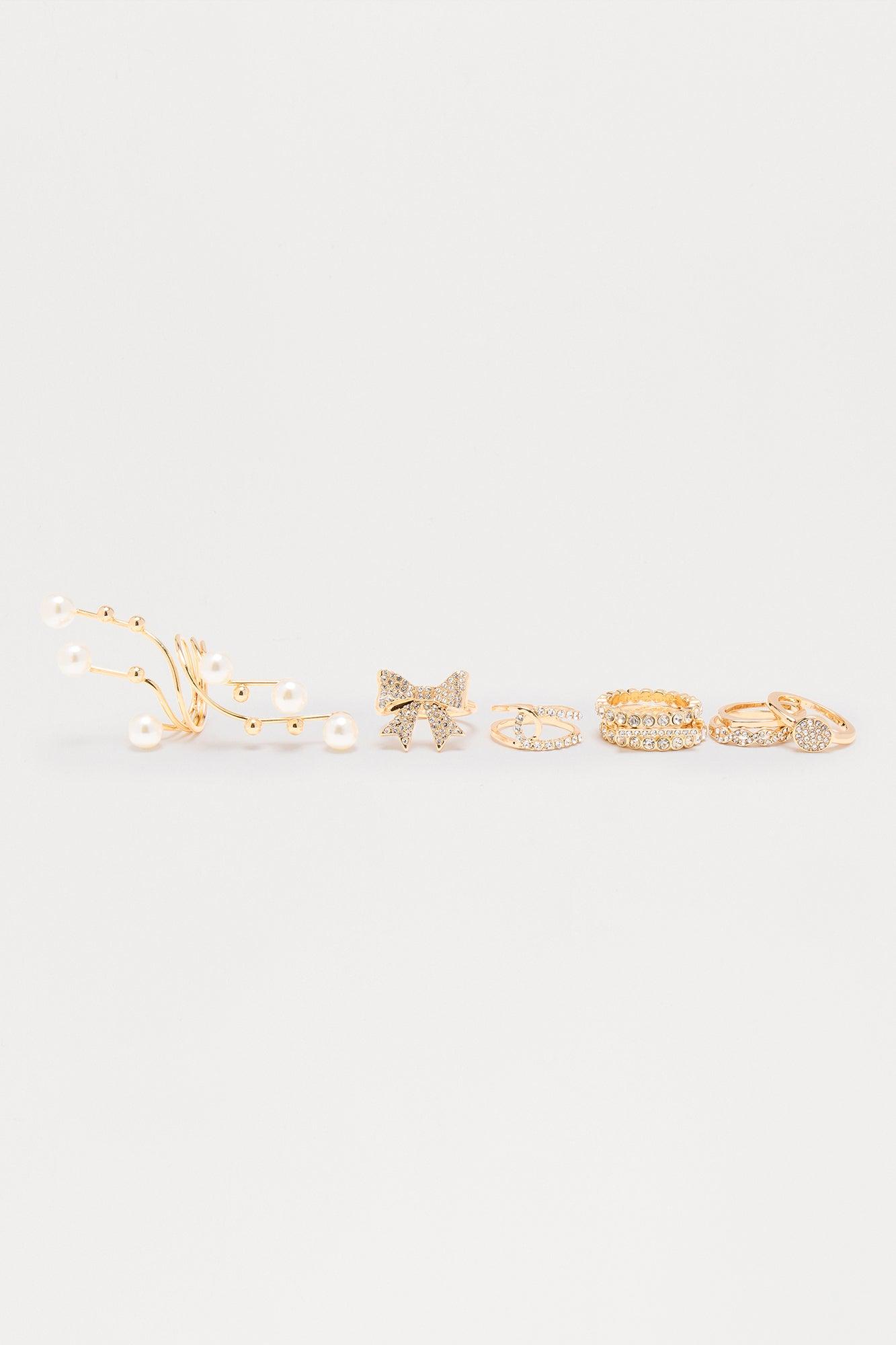 Sweetie 9 Piece Ring Set - Gold Product Image