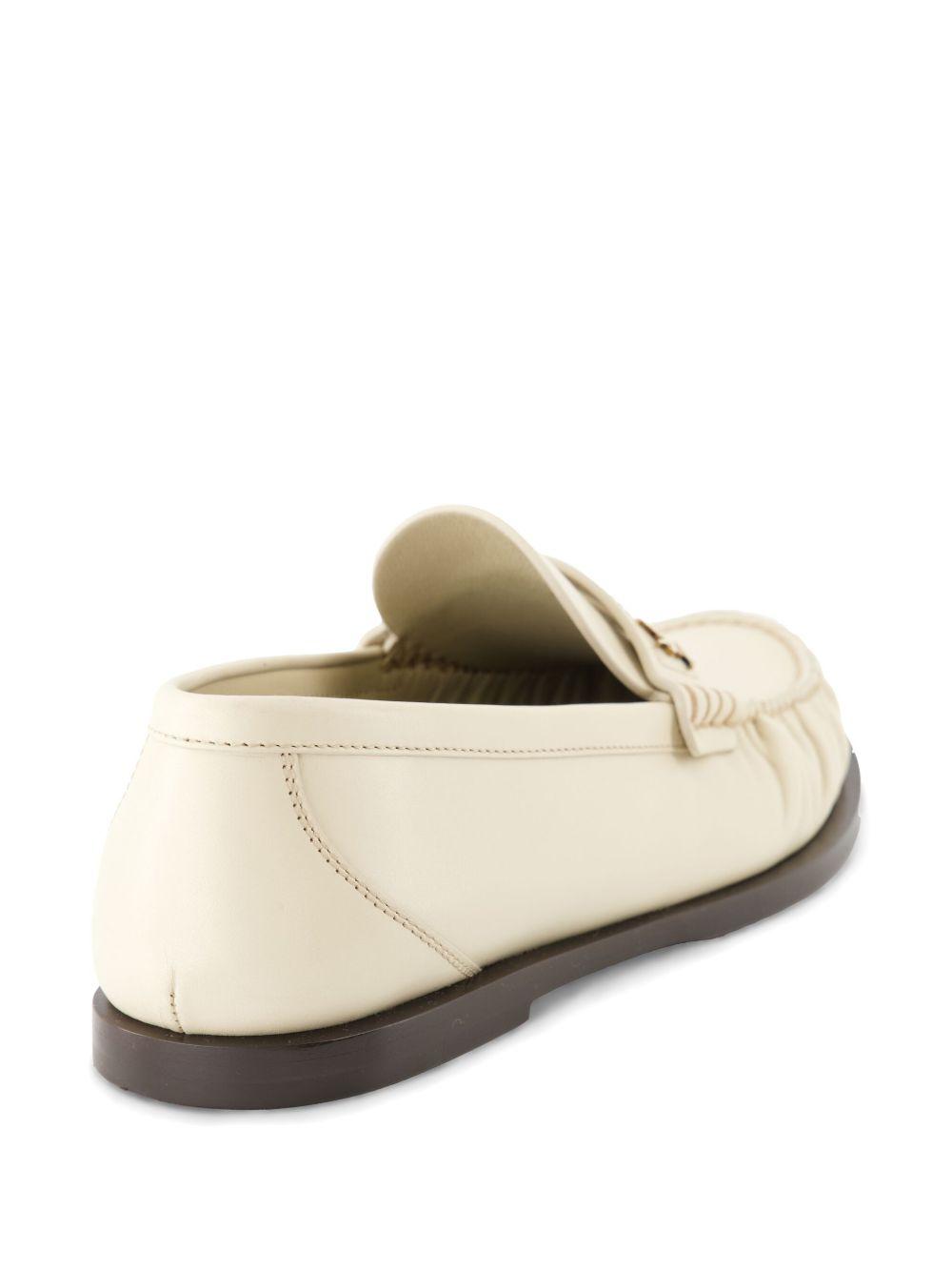 logo-plaque leather loafers Product Image