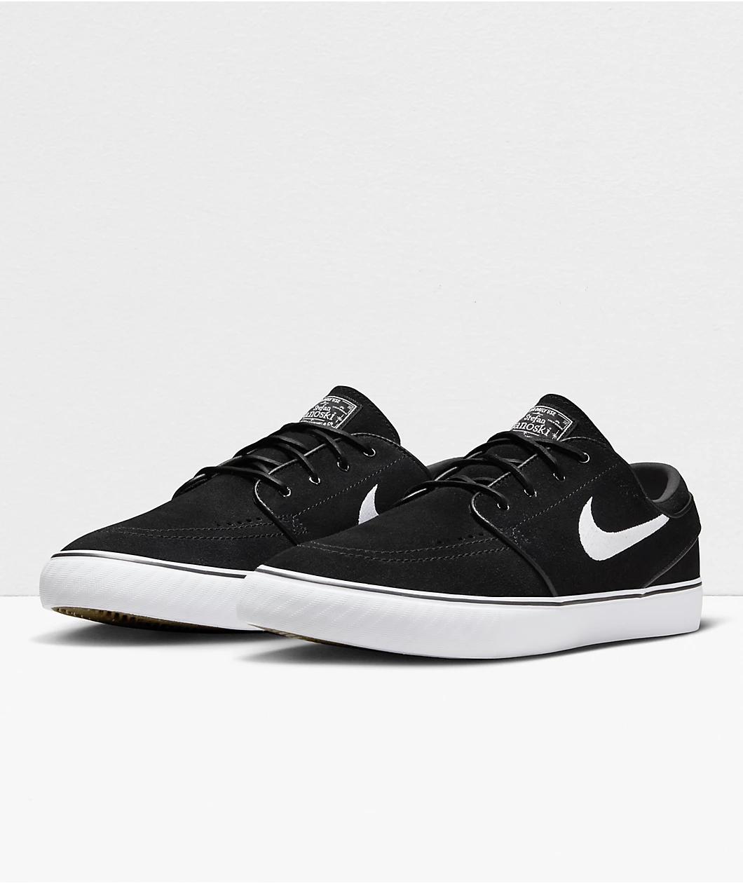 Nike SB Zoom Janoski OG+ Black & White Skate Shoes Product Image