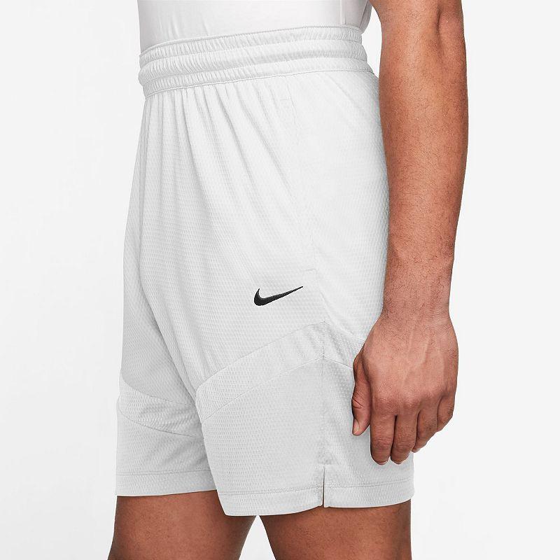 Men's Nike Dri-FIT Icon 8-in. Basketball Short, Size: XL, White Product Image