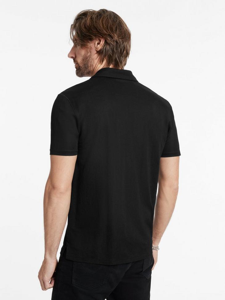 John Varvatos Short Sleeve Pique Polo Product Image