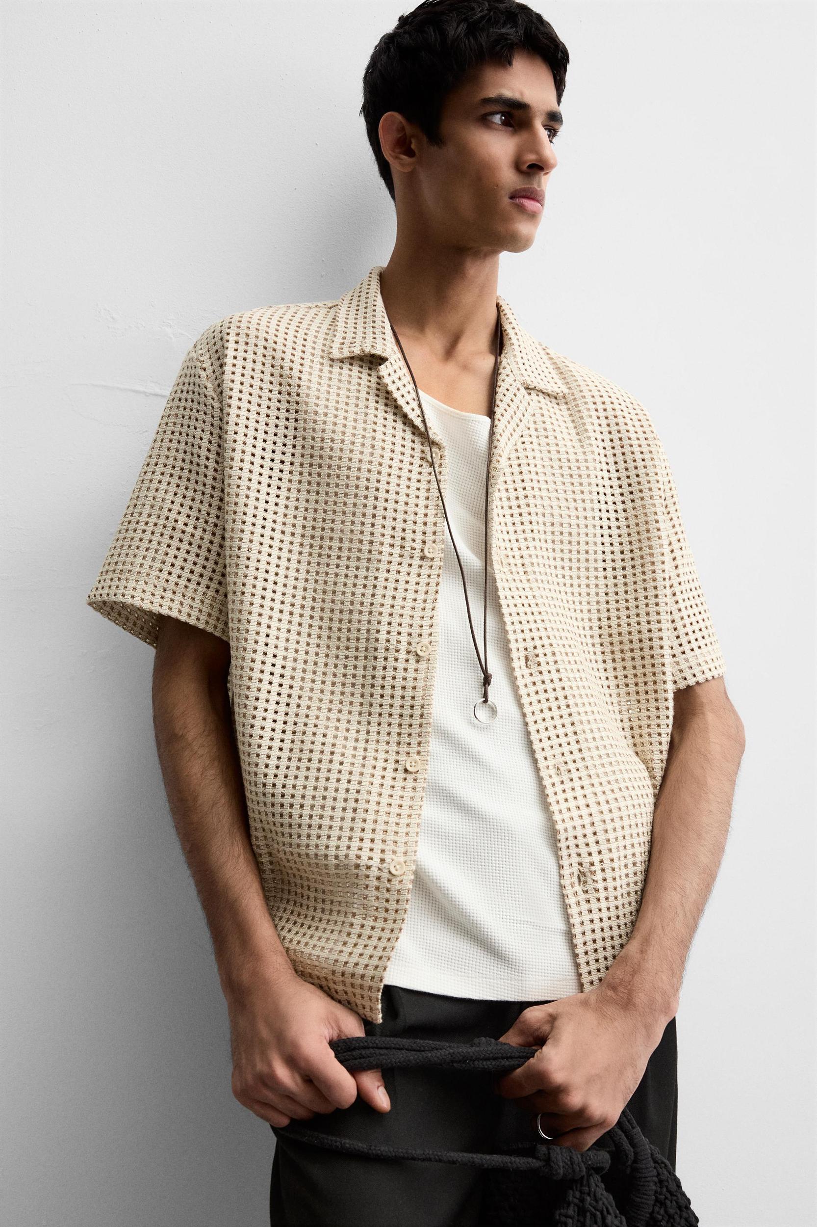 OPEN JACQUARD SHIRT Product Image