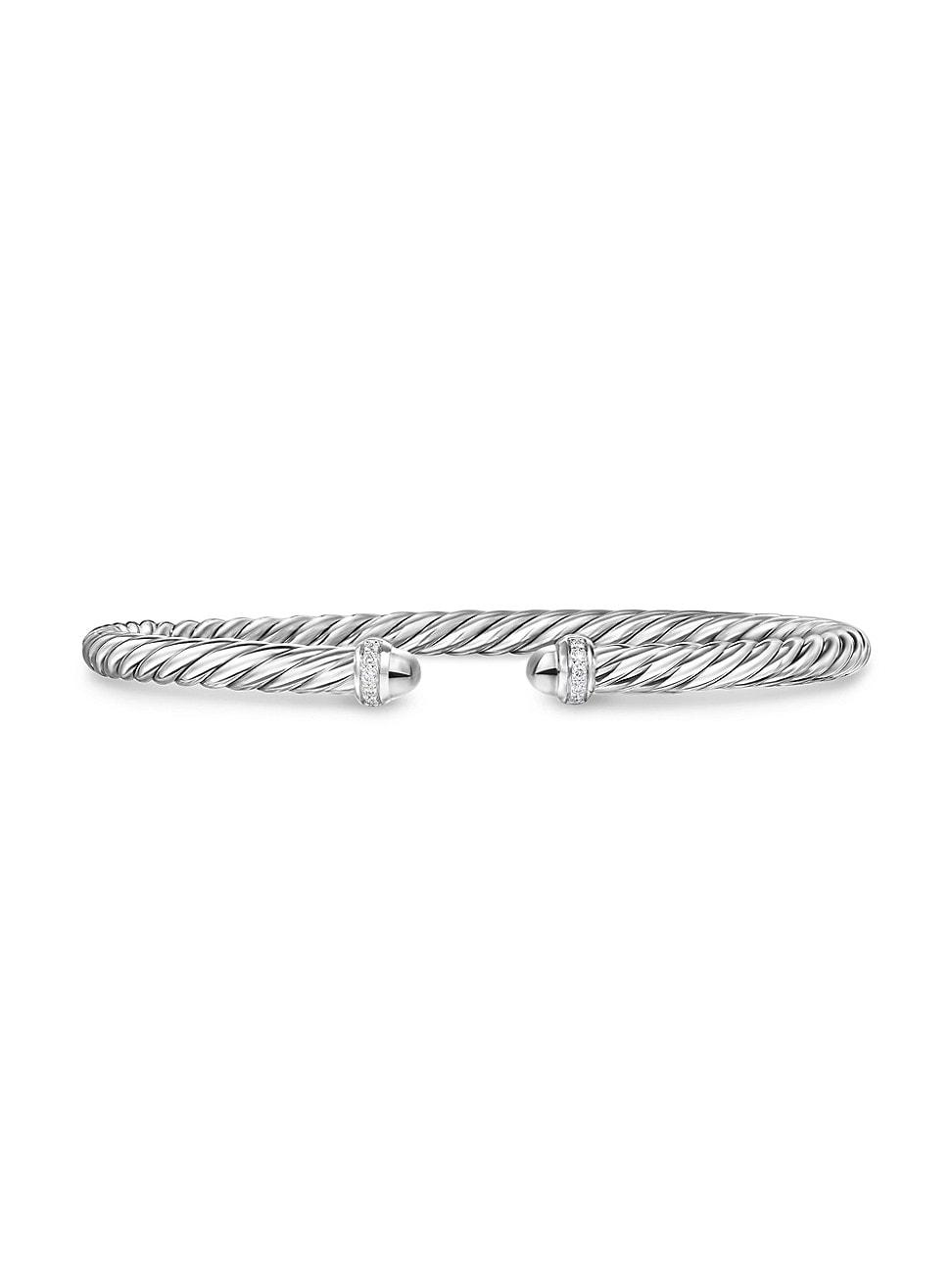 Womens Cablespira Flex Bracelet in Sterling Silver Product Image