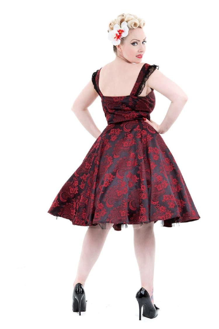 Red Byzantine Swing Dress Product Image