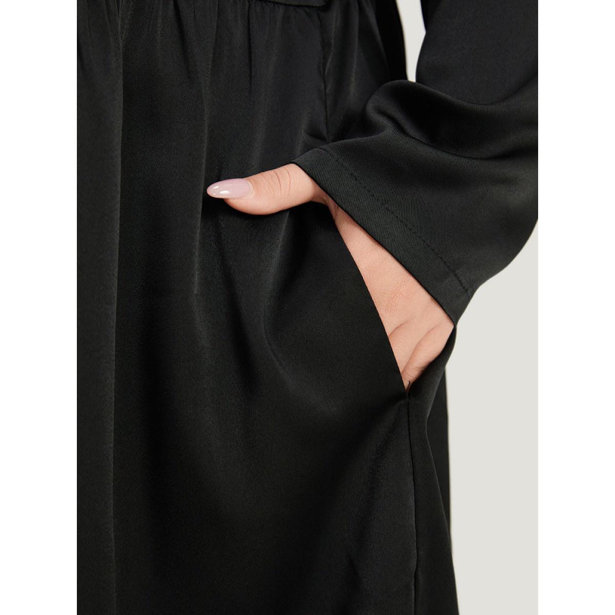 Plus Size Bandana Print Tassels Trim Open Front Kimono Women Black Casual Tassels Pocket Dailywear Kimonos BloomChic 12/L Product Image