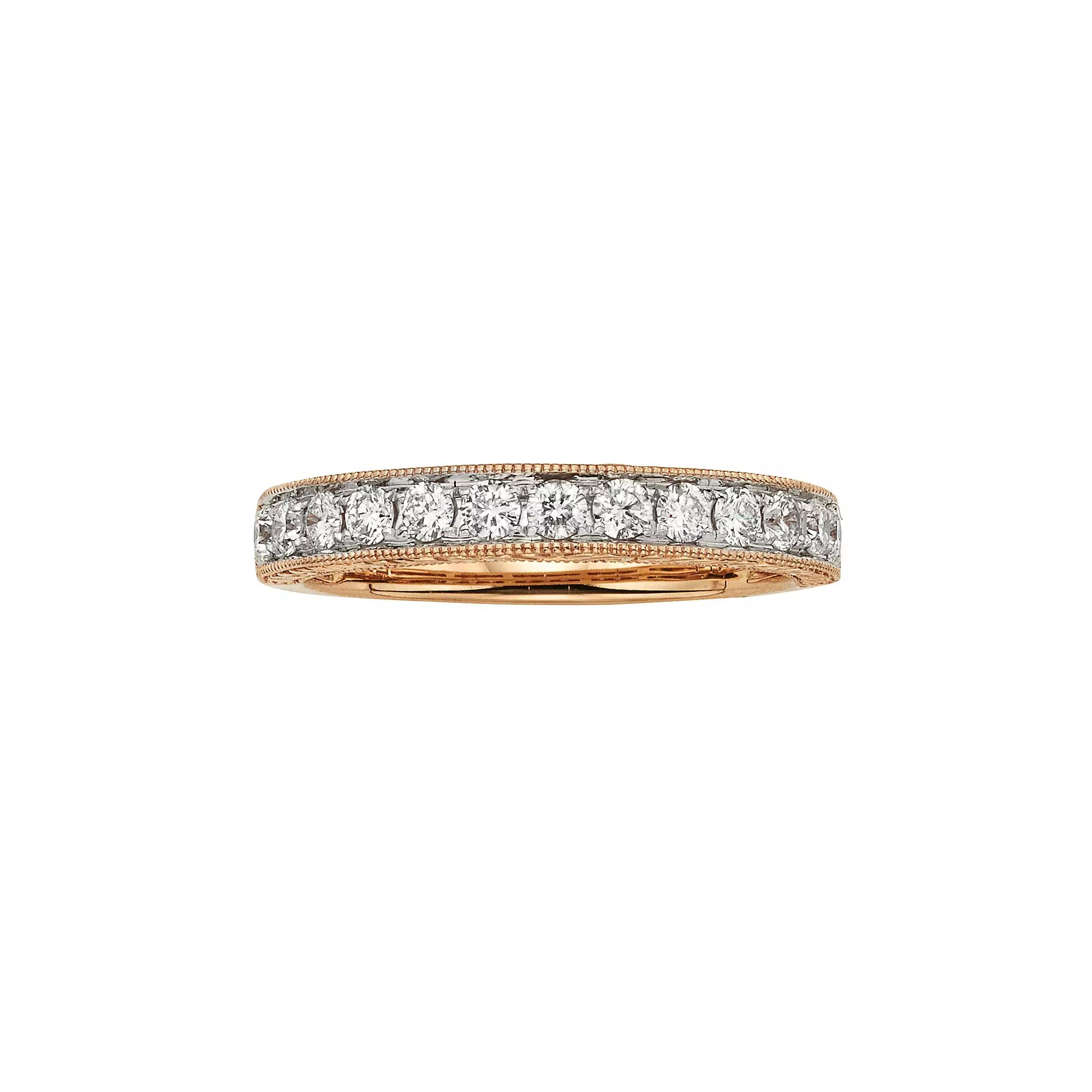 The Regal Collection 14k Gold 1/2-ct. T.W. IGL Certified Diamond Wedding Ring, Women's,  Product Image