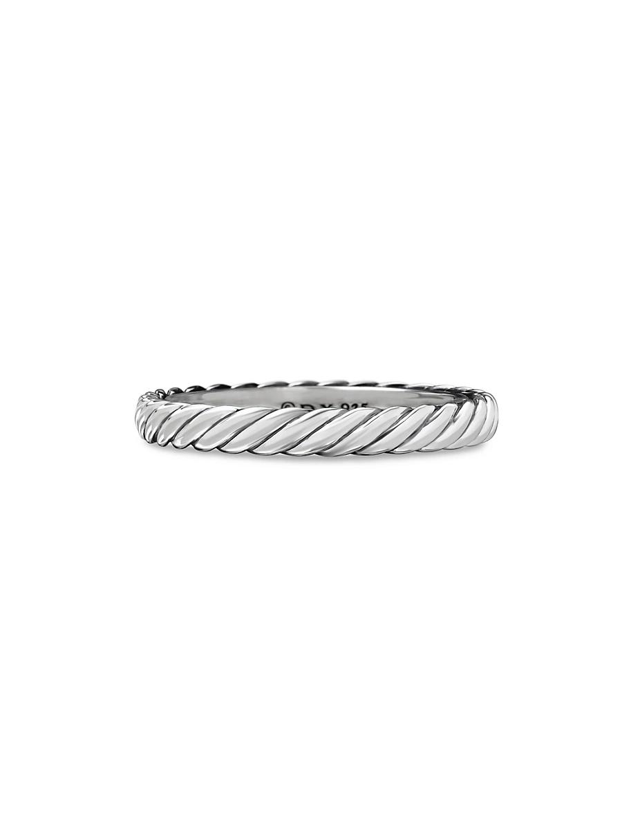 Cable Collectibles Band Ring in Silver, 3mm Product Image
