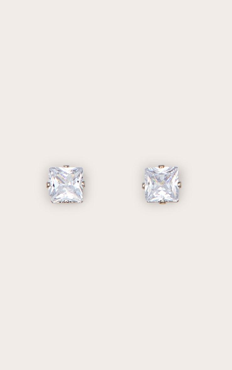 Valeane Silver Crystal Studs Product Image