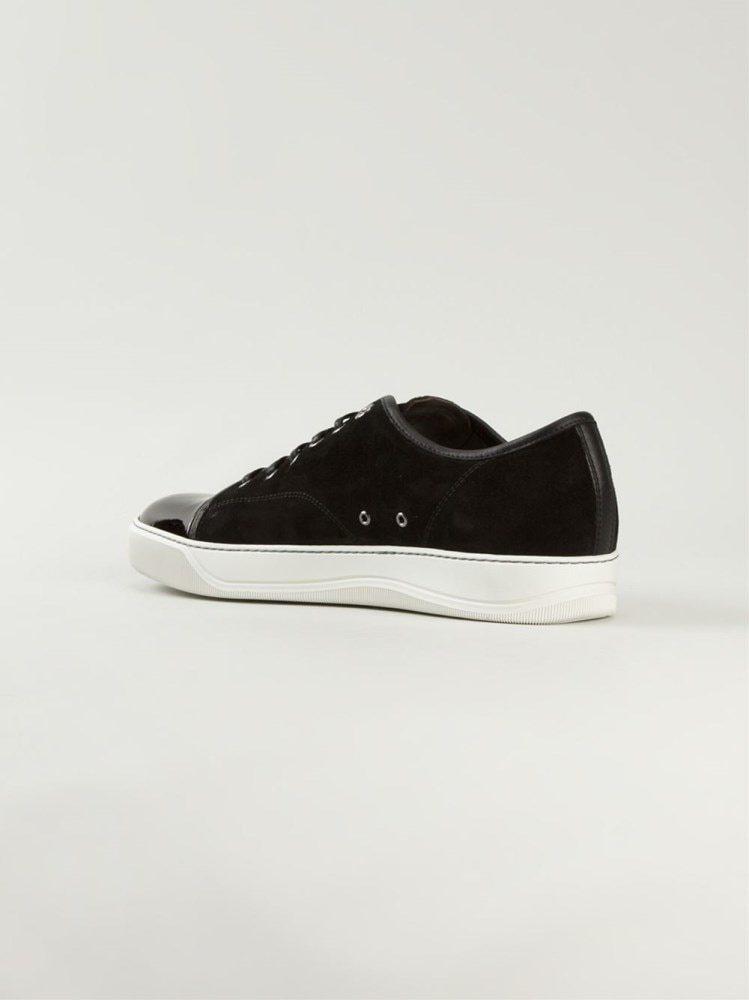 Black DBB1 Suede & Patent Leather Sneakers Product Image