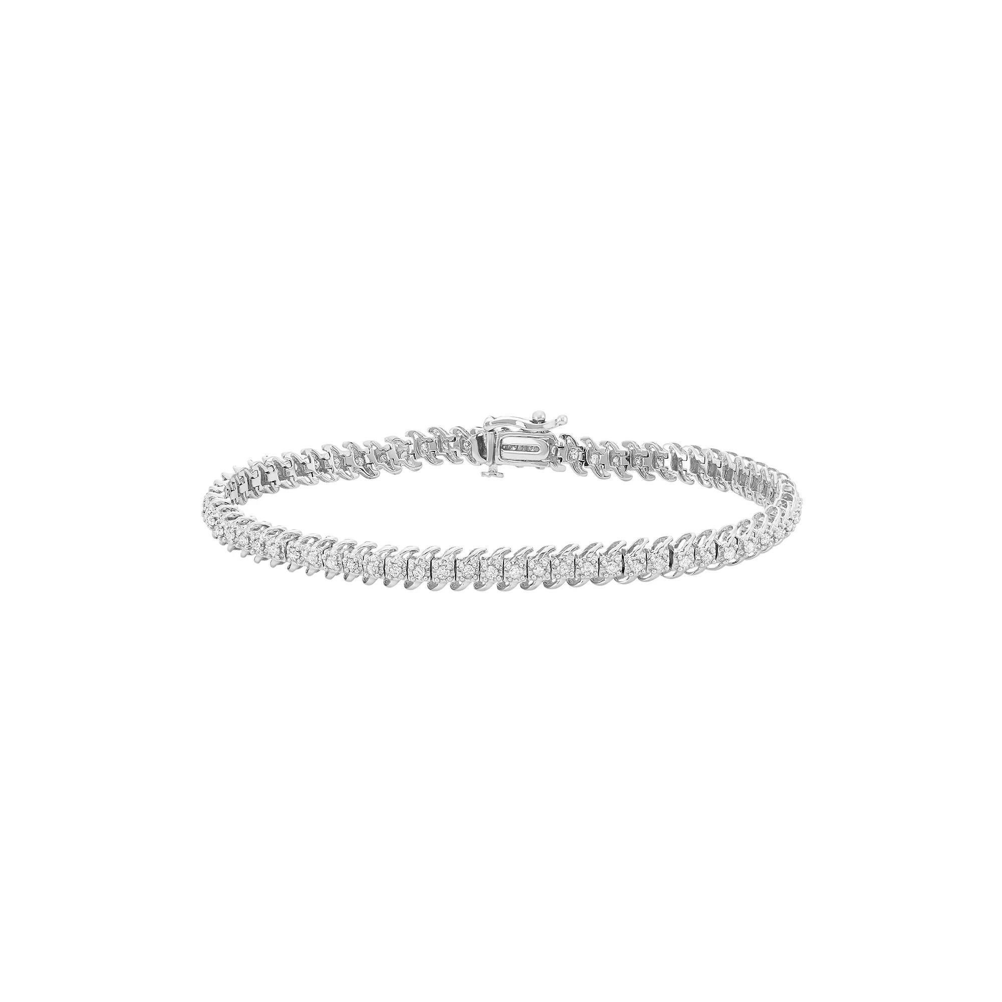 HDI 1 Carat T.W. Diamond 10k Gold Tennis Bracelet, Women's,  Product Image