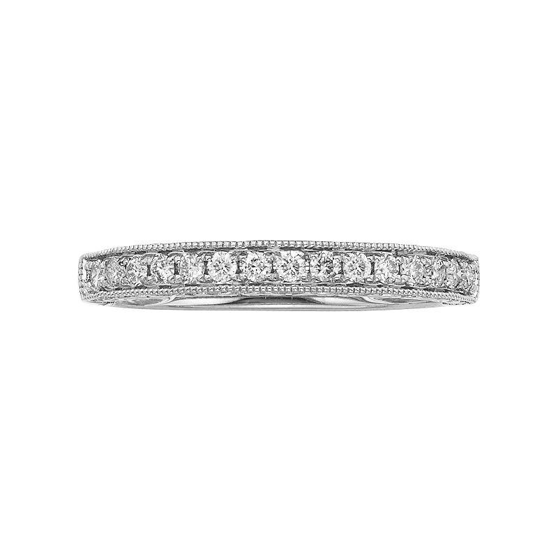 The Regal Collection 14k Gold 1/4-ct. T.W. IGL Certified Diamond Wedding Ring, Women's, Size: 5, 14k White Gold Product Image