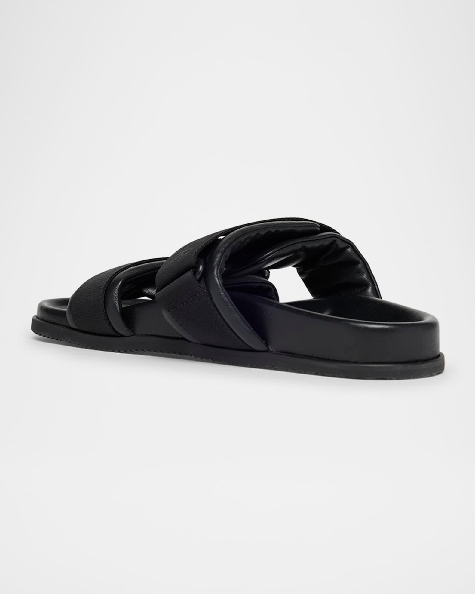 Mon Summer Leather Crisscross Sandals Product Image