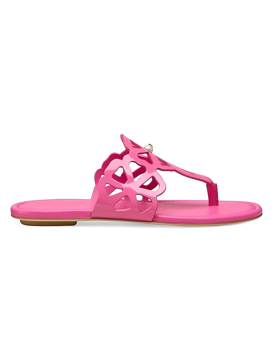 Womens Jasmine Patent Leather T-Strap Sandals Product Image