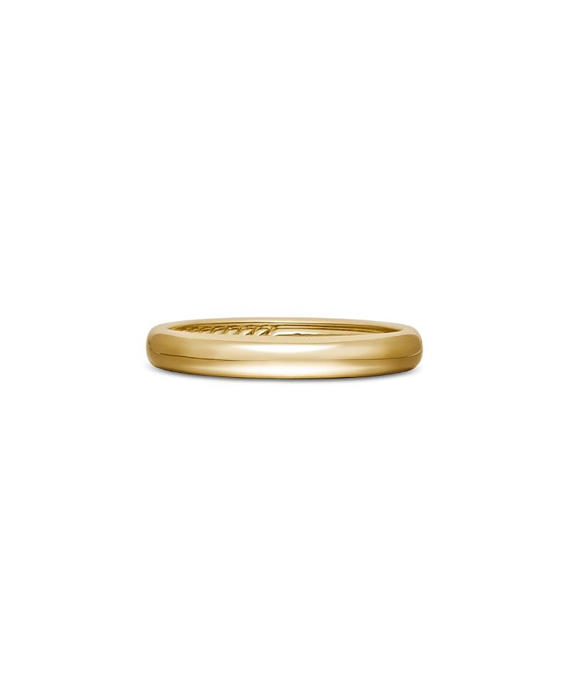 Mens DY Classic Band Ring in 18K Yellow Gold Product Image