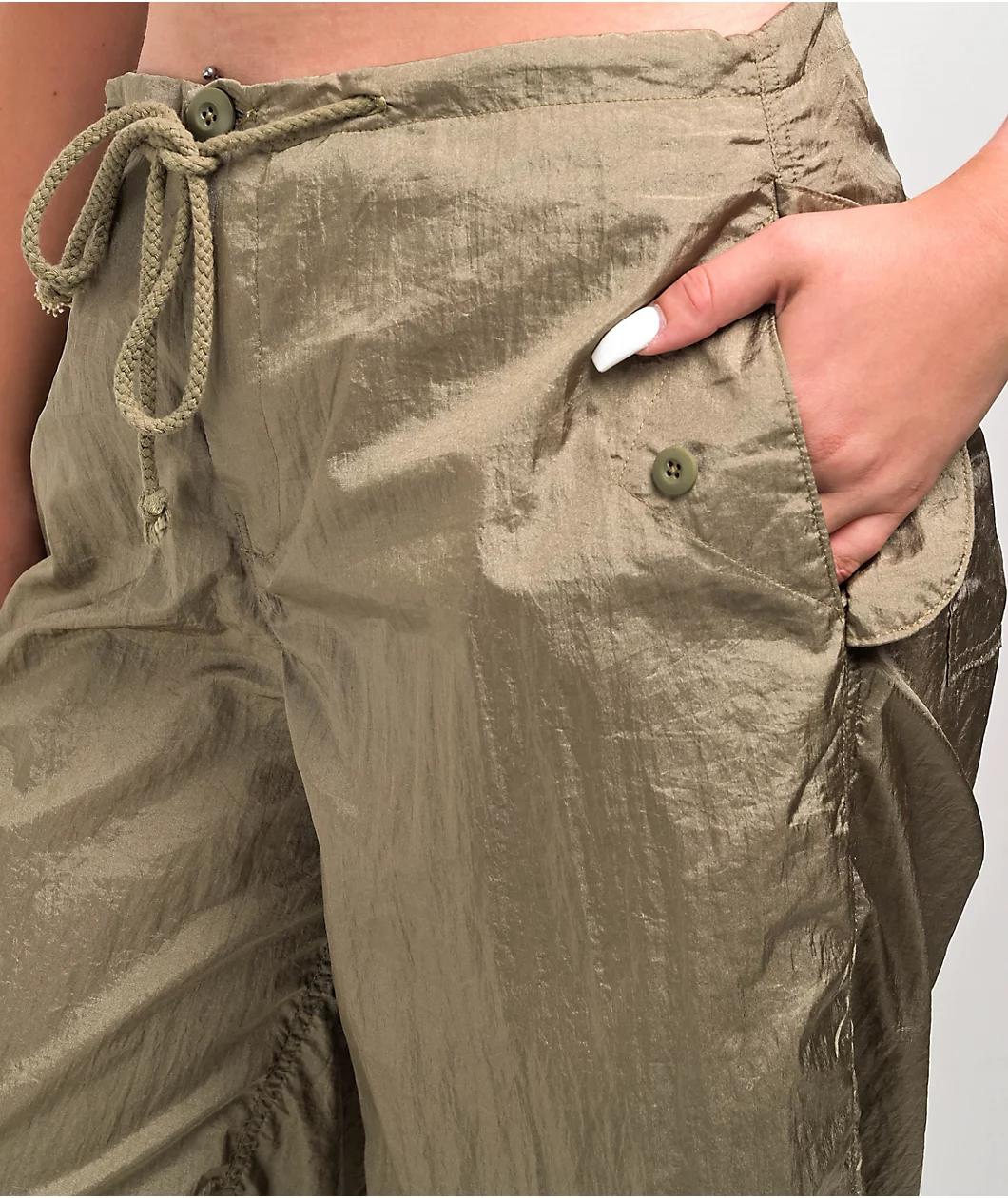 Motel Green Parachute Pants Product Image