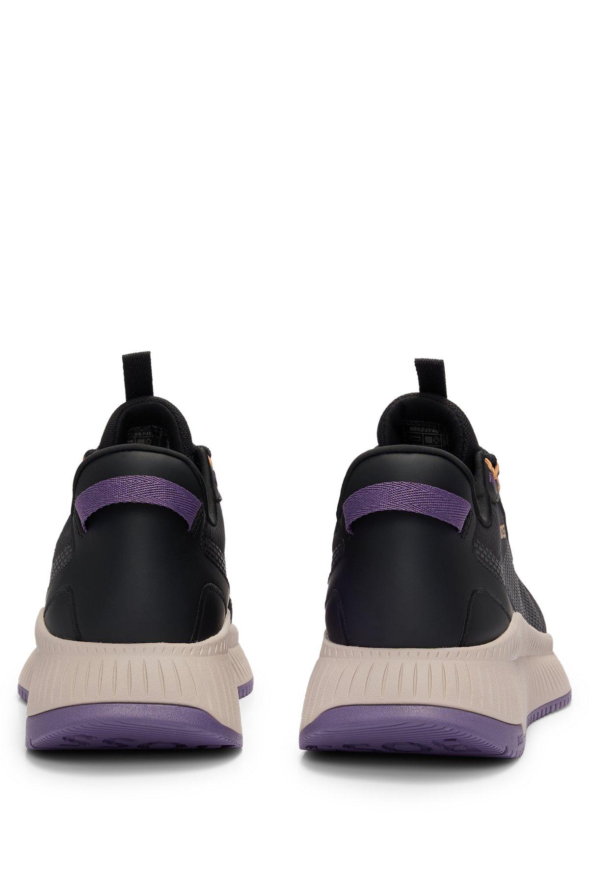 BOSS - TTNM EVO mixed-material GORE-TEX trainers with ridged sole - Black Product Image