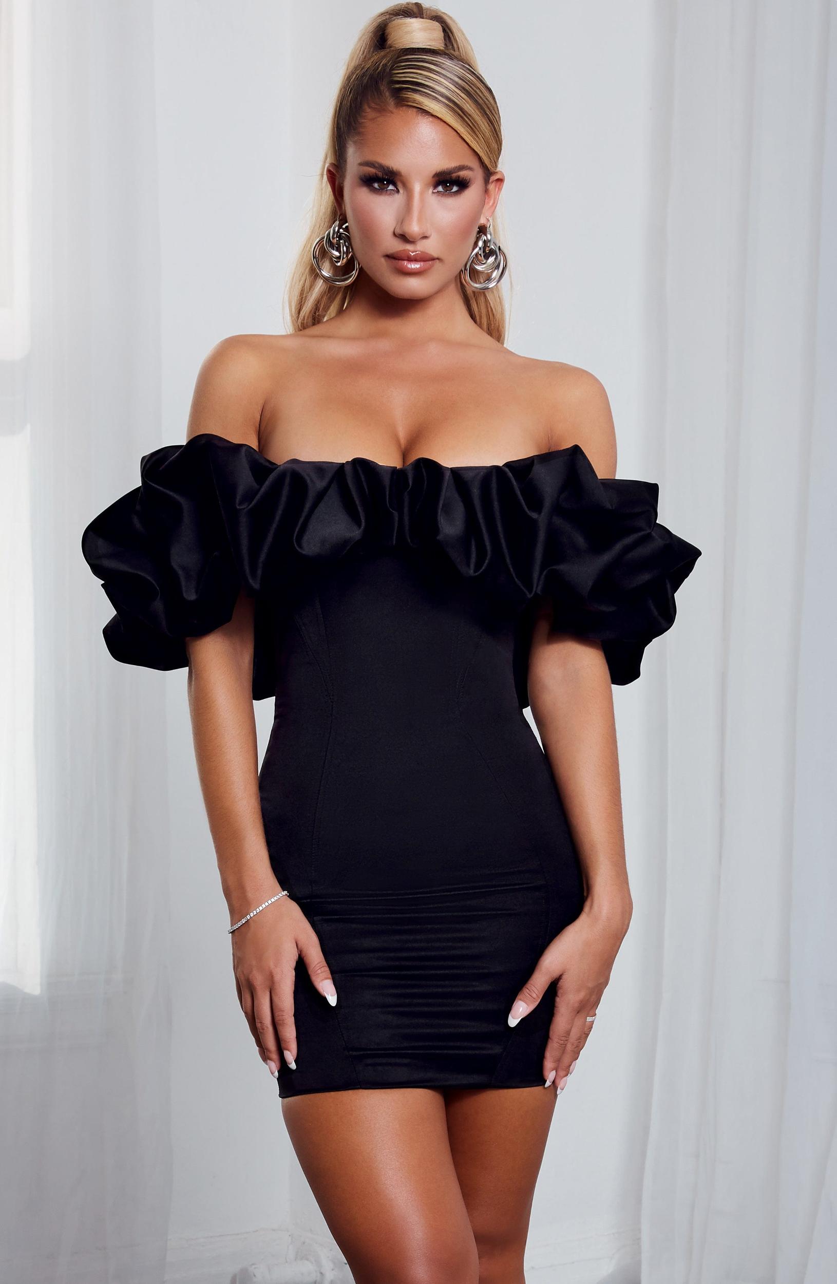 Allie Mini Dress - Black Product Image