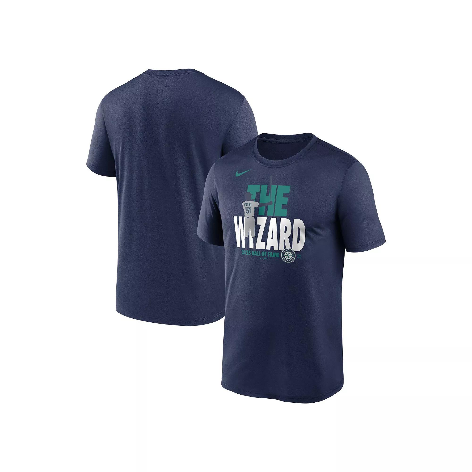 Men's Nike Ichiro Suzuki Navy Seattle Mariners 2025 National Baseball Hall of Fame Legend T-Shirt,  Product Image
