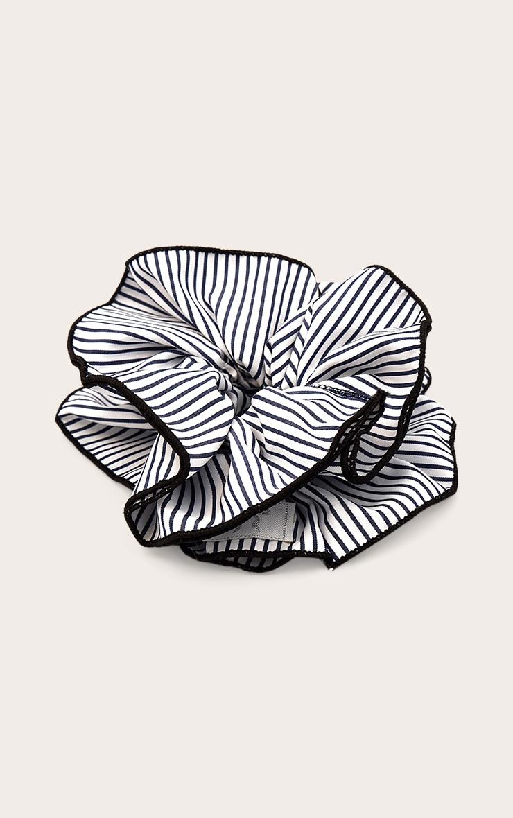 Navy Striped Layered Scrunchie Product Image