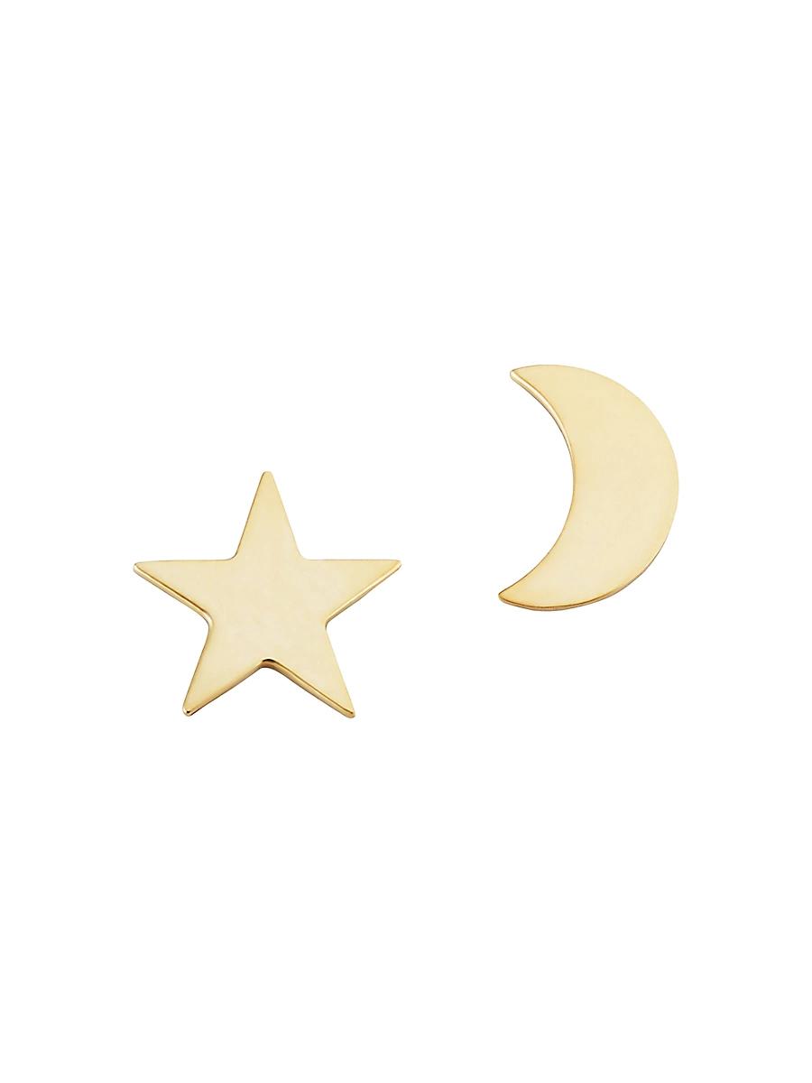 Womens 14K Yellow Gold Night Sky Studs Product Image