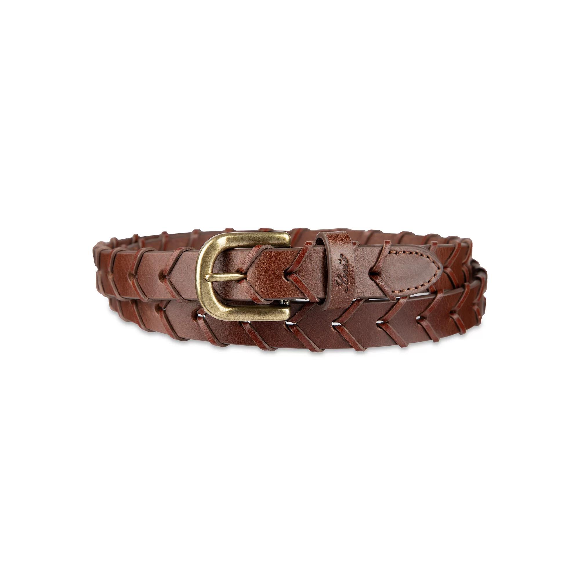 Women's Levi's® Fully Adjustable Skinny Braided Belt, Size: Small, Lt Brown Product Image