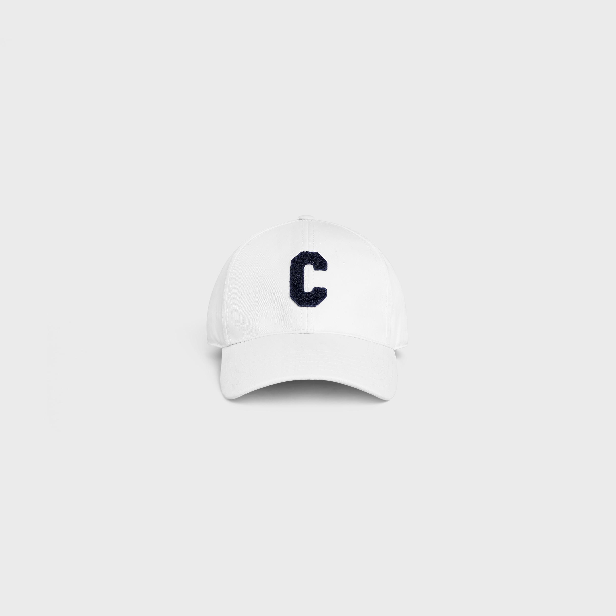 initial baseball cap in cotton Product Image