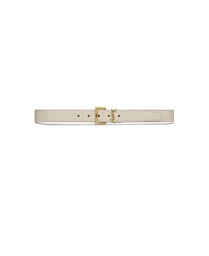 Womens Cassandre Belt with Square Buckle in Smooth Leather Product Image